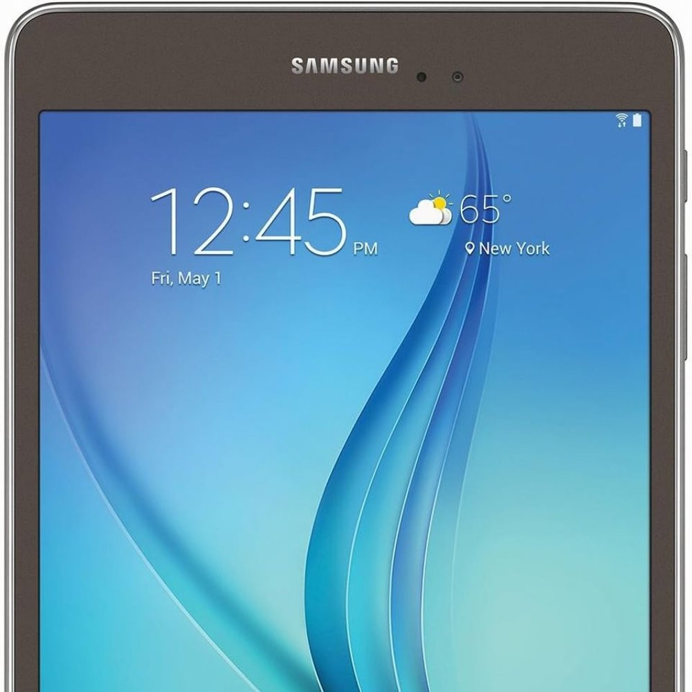 8.0" Samsung Galaxy Tab A - 16GB Smoky Titanium, with Earbuds and Charging Case